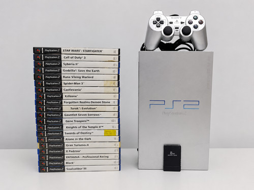 Ps2 fat silver scph - ps2, scph-50004